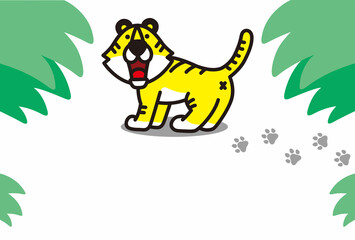 寅年の年賀状素材