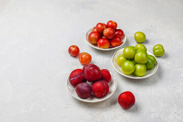 Fresh summer fruits and berries.