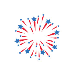 beautiful firework vector illustration design