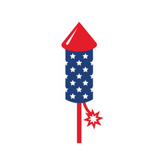 firework rocket celebrate vector illustration design