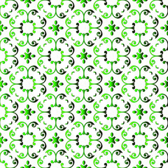 
Geometric vector pattern with black and green gradient. simple ornament for wallpapers and backgrounds.