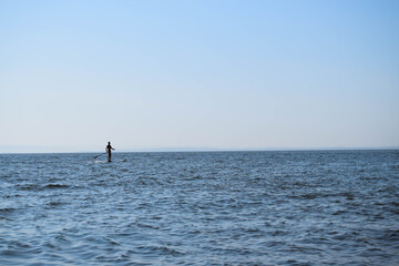 Walk on sup boards along the Amur Bay