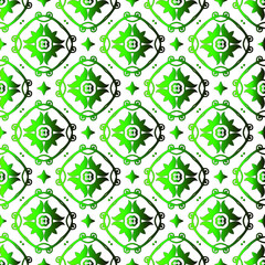 Geometric vector pattern with black and green gradient. simple ornament for wallpapers and backgrounds.