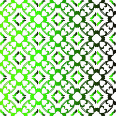 Geometric vector pattern with black and green gradient. simple ornament for wallpapers and backgrounds.