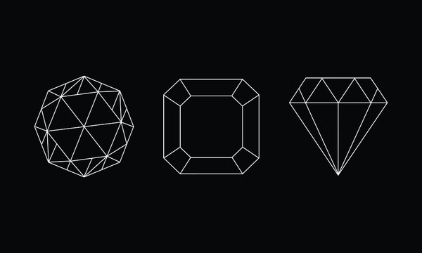 diamond basic shape with minimalist abstract pattern in it. geometric element for modern and trendy design decoration. new graphic shape for futuristic concept promotion and business.