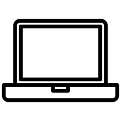 Laptop outline style icon