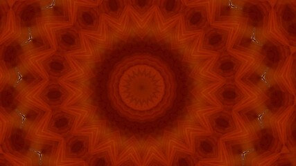 Golden mandala hypnotic abstract background. Geometric kaleidoscope background.