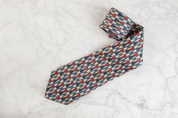 Silk tie with pattern