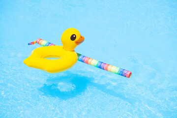 image of rubber duck swimming pool 