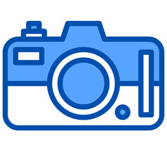 Camera blue style icon