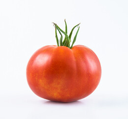 Red tomatoes on isolated on a white background.
