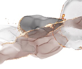 black pink gold marble abstract background. alcohol ink golden line glitter digital painting wallpaper. backdrop design.