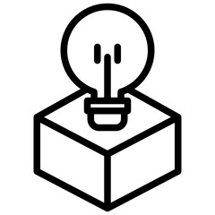 Packaging outline style icon