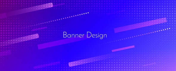 Abstract geometric modern blue decorative design banner pattern background