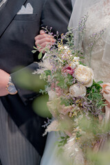 結婚式の新婦入場シーン