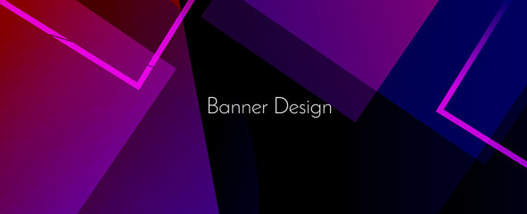 Modern stylish abstract blue geometric elegant banner pattern background vector