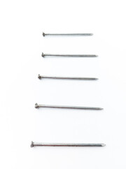 nails isolated on white