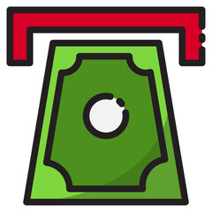 ATM,expenses,money,business,cost color line style icon