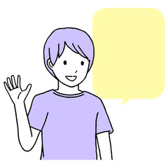 子供のイラスト　吹き出し