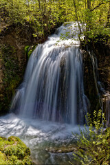 Fototapeta na wymiar Wasserfall on Langzeitbelichtung