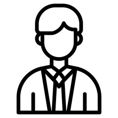 Obraz premium Man outline style icon
