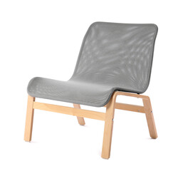 Stylish chair on white background