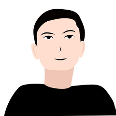 portrait of a man vector icon