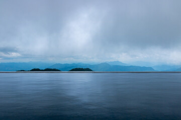 clouds over the ocean
