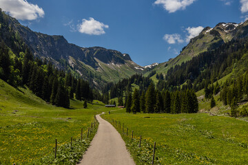 Alpental in den Allgäuer Bergen