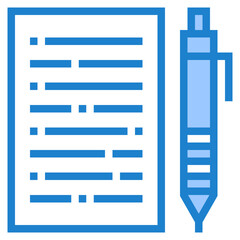 Clipboard blue style icon
