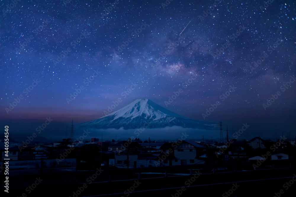 Canvas Prints milky way galaxy at night. image contains noise and grain due to high iso. image also contains soft 