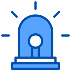 Emergency blue style icon