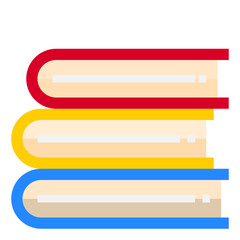 Books flat style icon