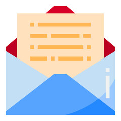 Mail flat style icon