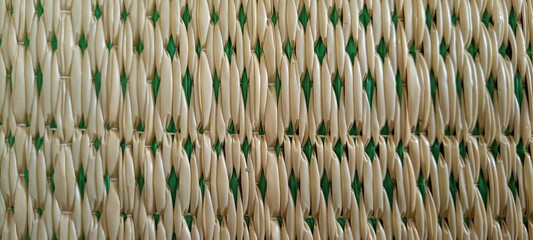 texture of woven plastic mats