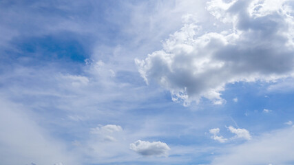 blue sky with cloud in sunshine day.