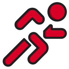 Run color line style icon