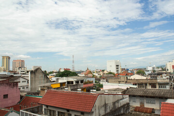 view of chiang mai city - obrazy, fototapety, plakaty