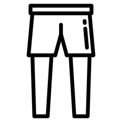Running pants outline style icon