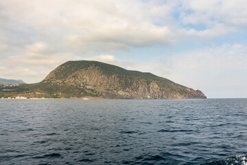 View of the Bear Mountain from the sea.