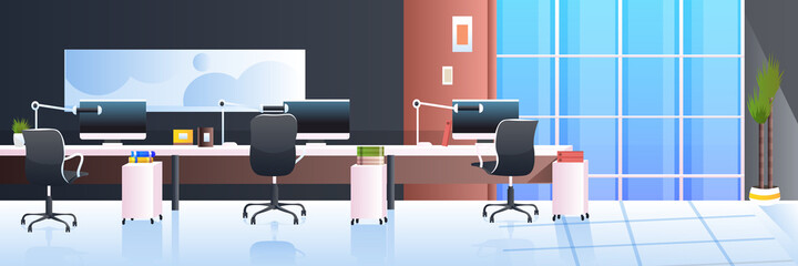 modern office interior empty no people cabinet room with furniture horizontal