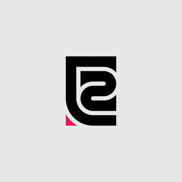 C2 - logo. Design element or icon. Letter C and number 2 - logotype.