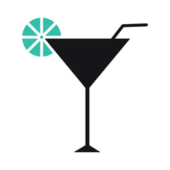 Cocktail icons symbol vector elements for infographic web