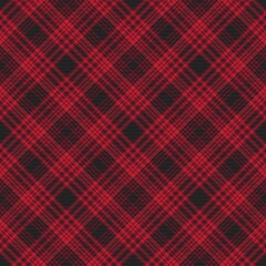 Red Chevron Plaid Tartan textured Seamless Pattern Design