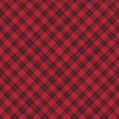Red Chevron Plaid Tartan textured Seamless Pattern Design