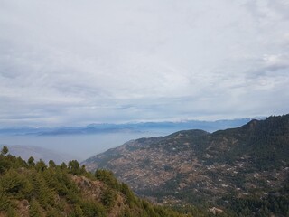 Mountain landscape trees snow pakistan 