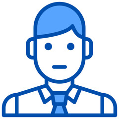 Avatar blue style icon