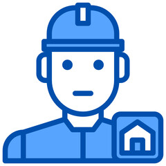 Avatar blue style icon