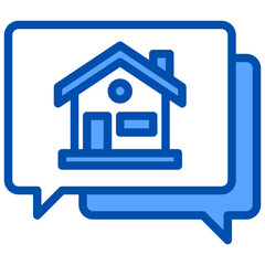 Avatar blue style icon