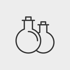 Bottles icon isolated on background. Glass symbol modern, simple, vector, icon for website design, mobile app, ui. Vector Illustration